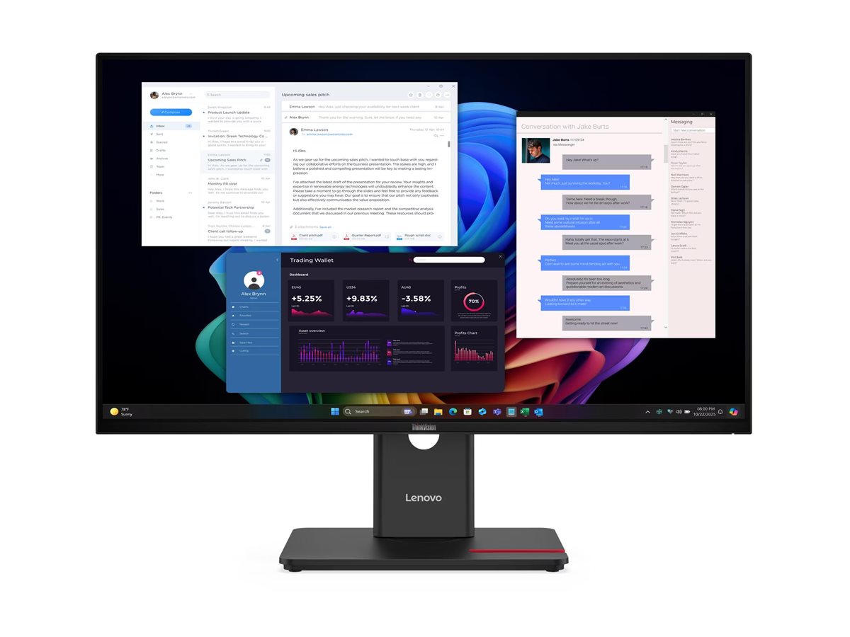 Lenovo ThinkVision T27UD-40 27" monitorius