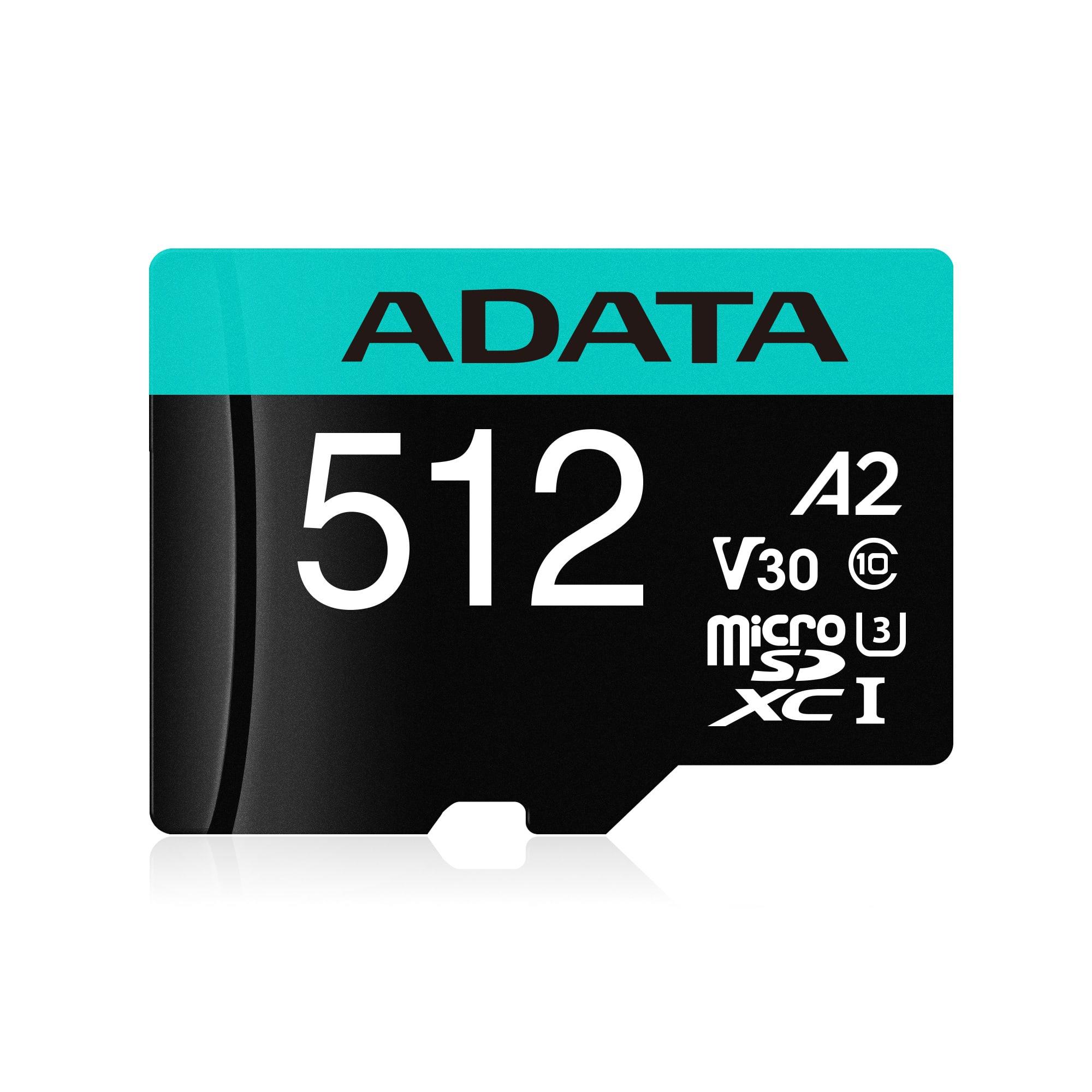 Micro SDXC atminties kortelė ADATA 512GB UHS-I su adapteriu