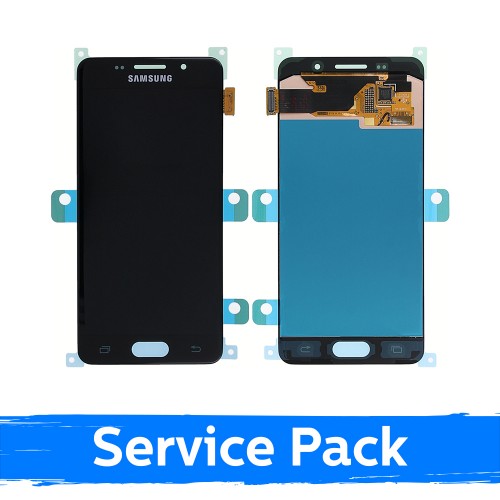 Ekranas skirtas Samsung A310 2016 A3 juodas (Service Pack)