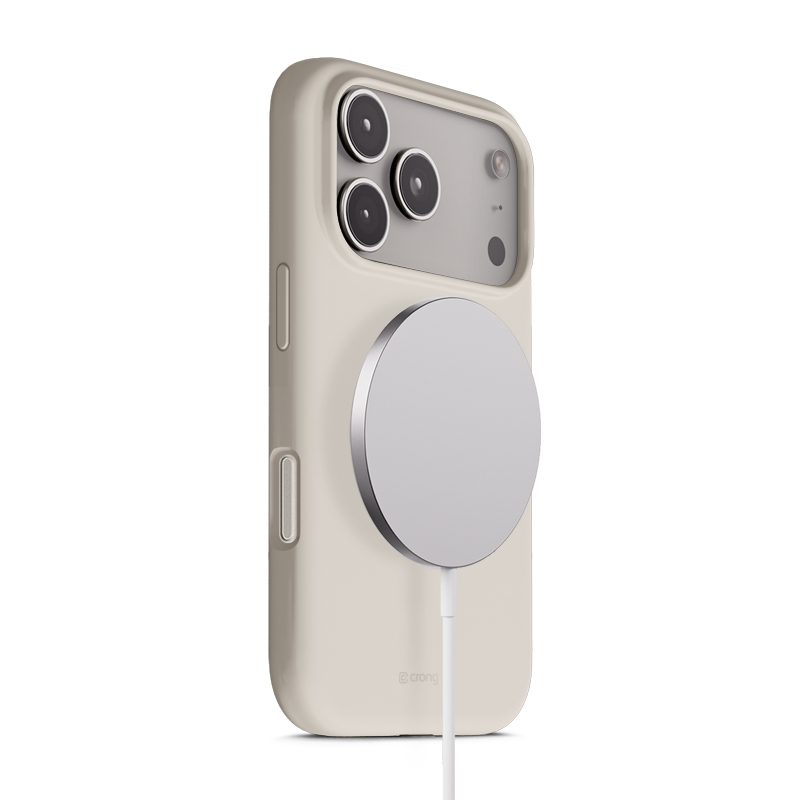 Crong Color Cover Magnetic - MagSafe iPhone 17 Pro Max dėklas (Stone smėlio)