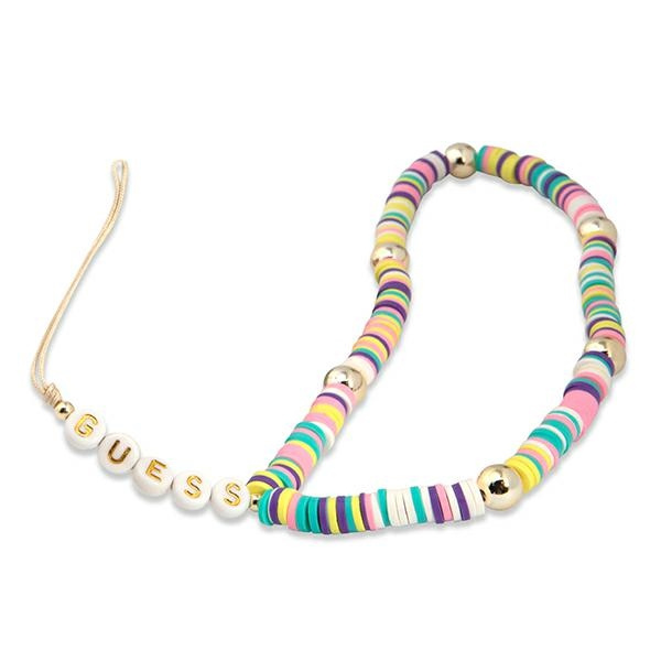 Guess pakabukas GUSTPEAM telefono dirželis daugiaspalvis Heishi Beads