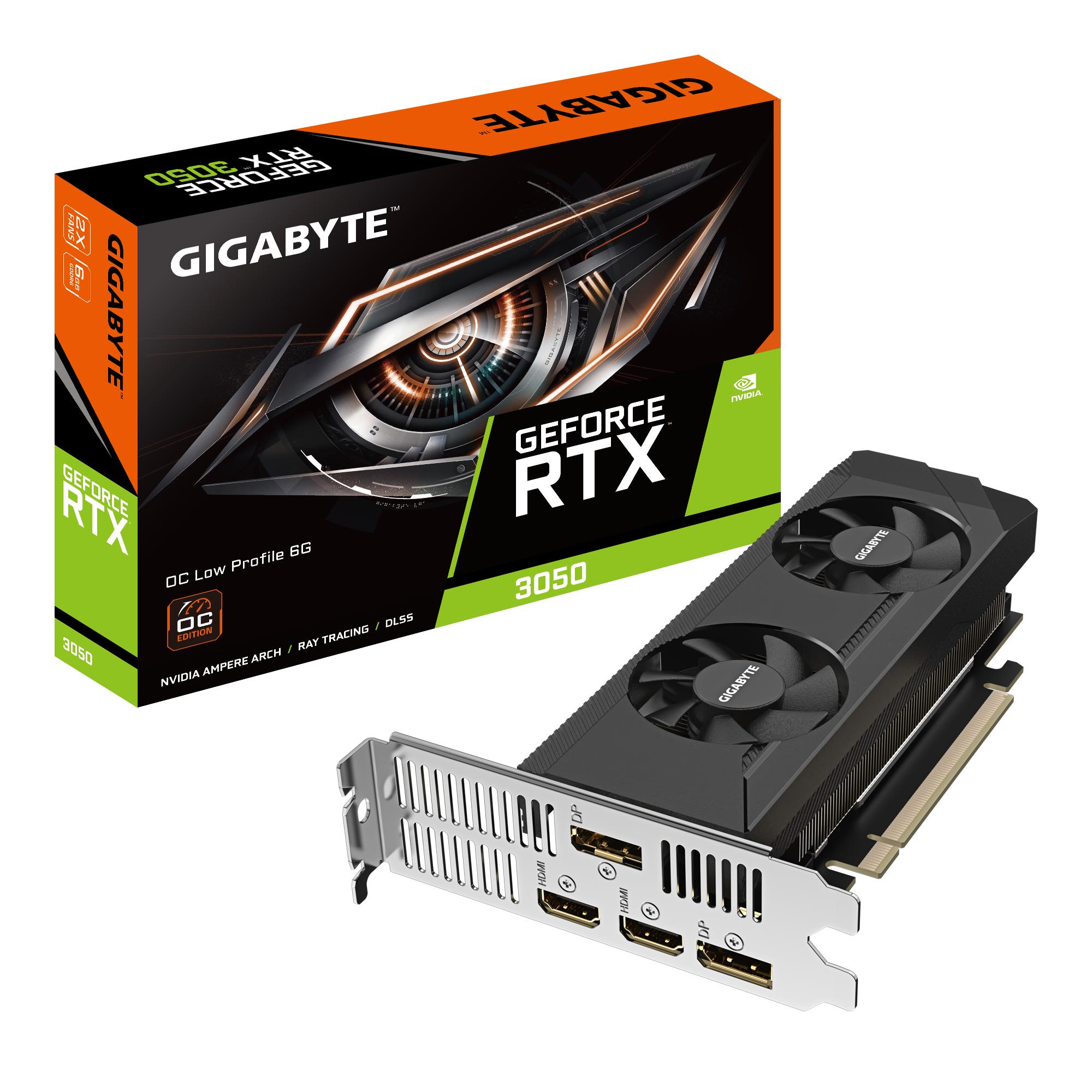 Vaizdo plokštė GIGABYTE NVIDIA GeForce RTX 3050 6 GB GDDR6 96 bit PCIe 4.0