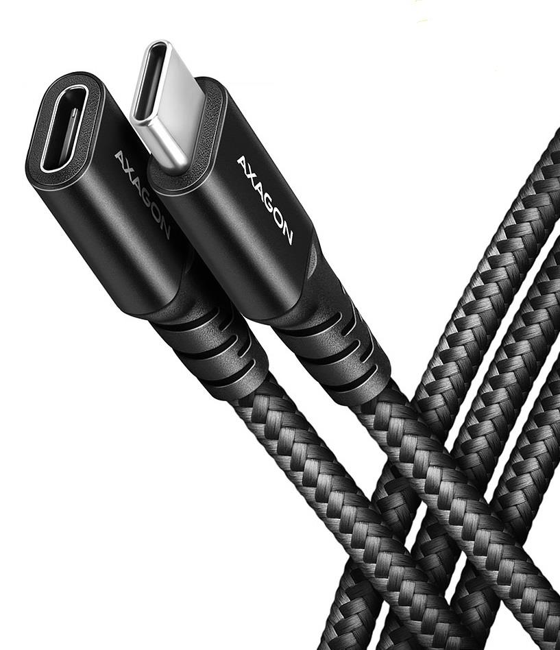 Axagon USB-C ilgintuvas 0.5m juodas BUCM32-CF05AB