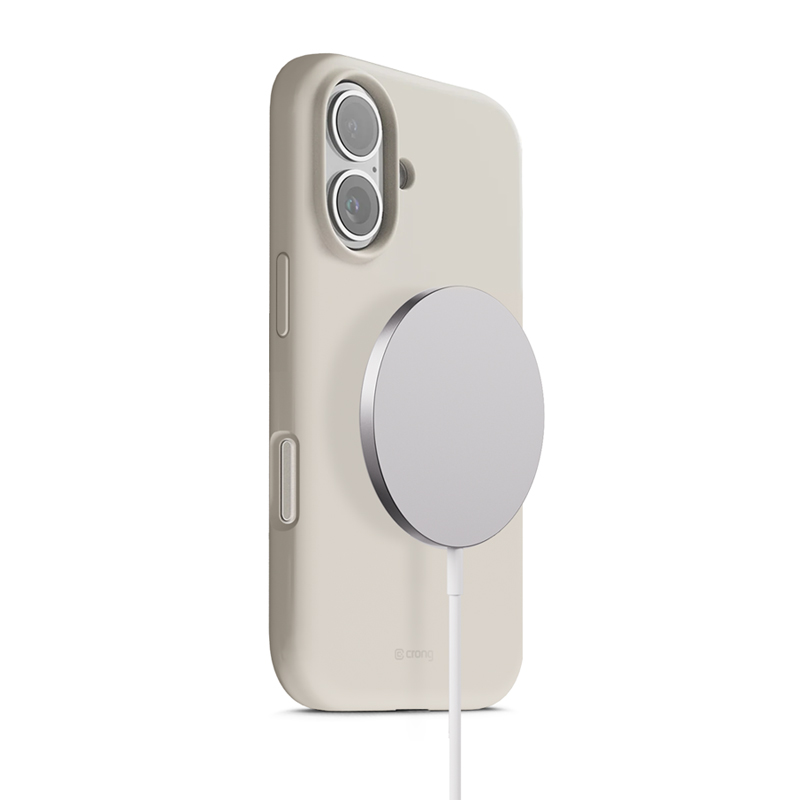Crong Color Cover Magnetic - MagSafe iPhone 17 dėklas (Stone smėlio)