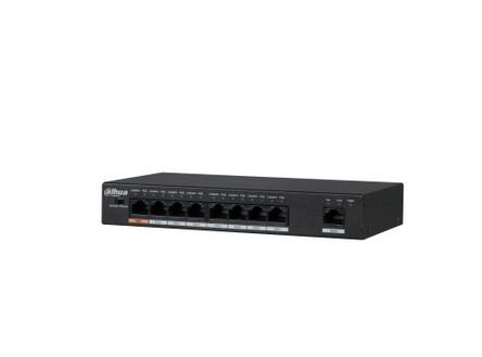 Komutatorius DAHUA L2 PoE 8 prievadų 96W DH-PFS3009-8ET1GT-96-V2