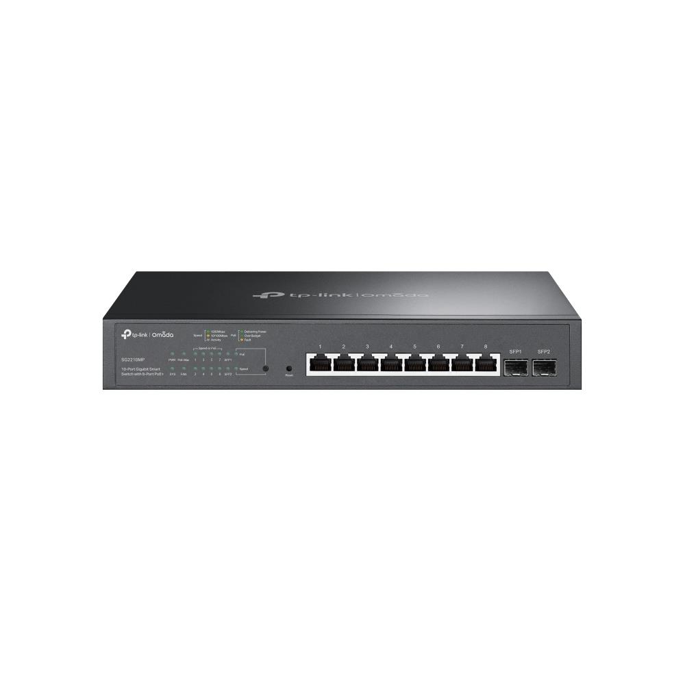 Komutatorius TP-LINK Omada TL-SG2210MP PoE+ 8 prievadai 150W