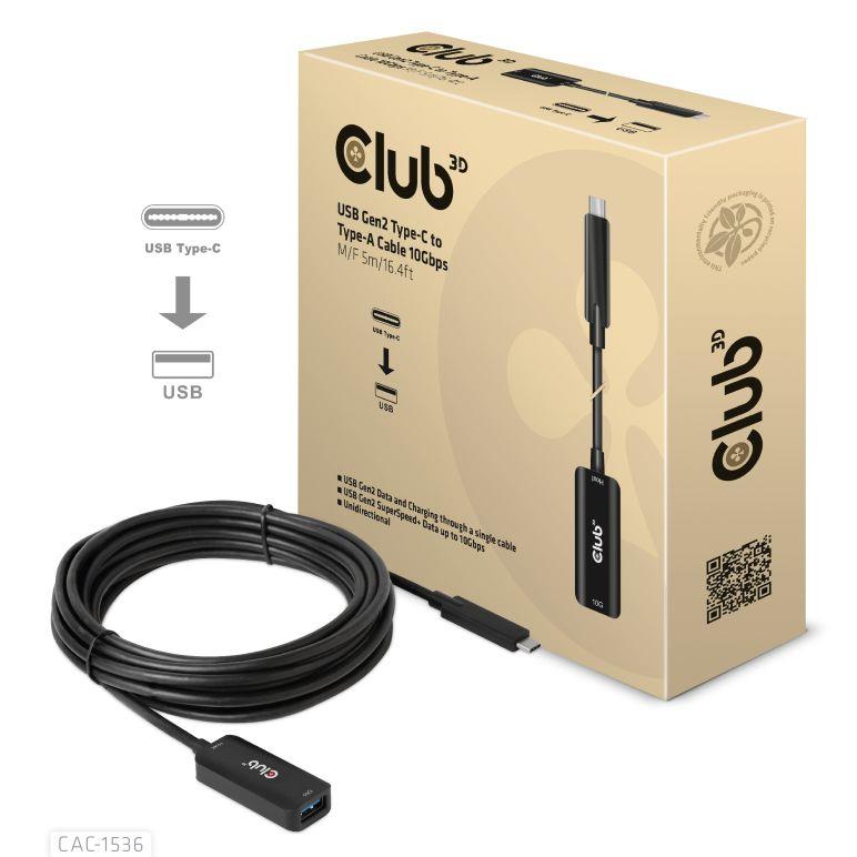 USB-C į USB kabelis 5m CAC-1536 Club3D