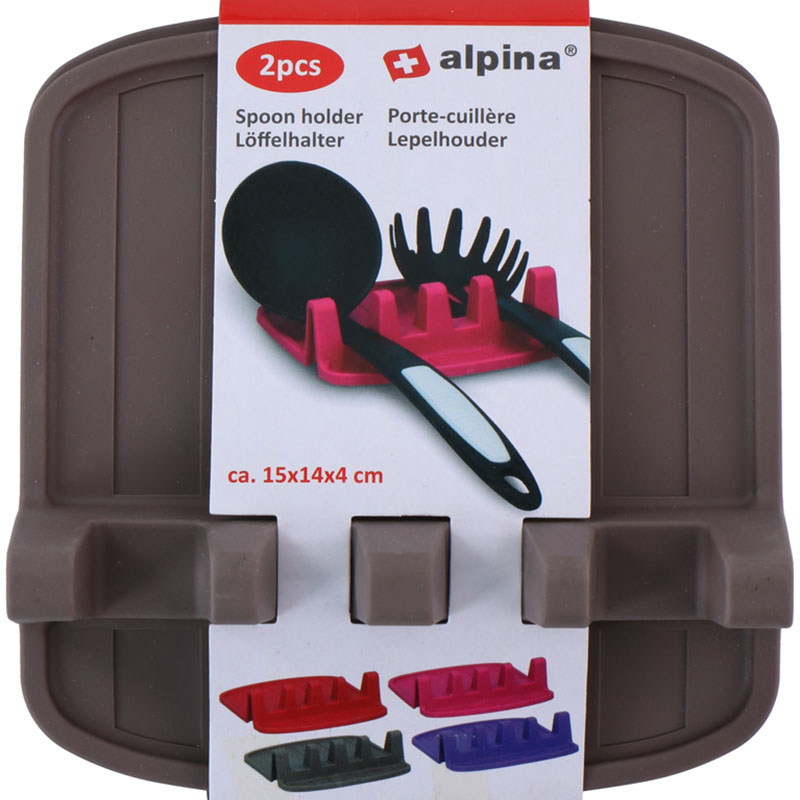 Alpina virtuvinių įrankių padėkliukai, 2 vnt., juodi