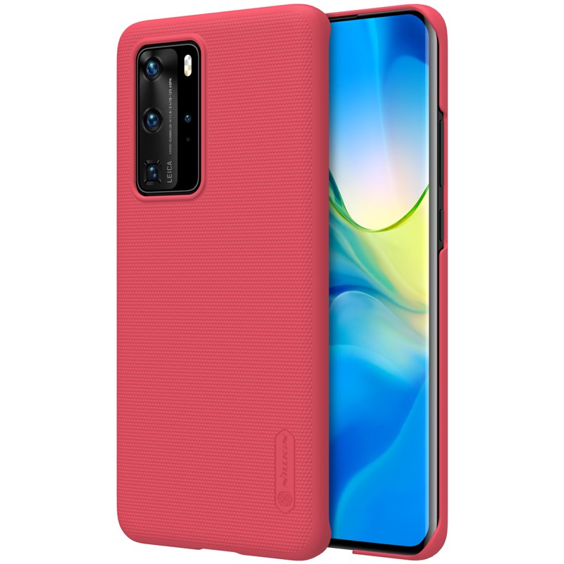 Nillkin Super Frosted Shield - dėklas Huawei P40 Pro (Bright raudonas)