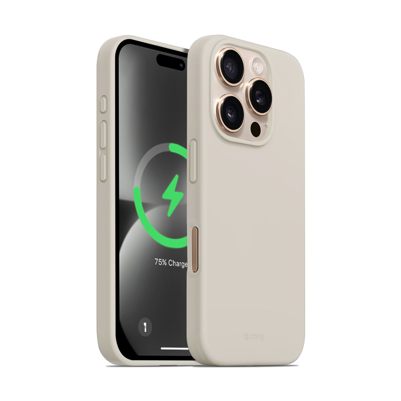 Crong Color Cover Magnetic - iPhone 16 Pro Max MagSafe dėklas (Stone smėlio)