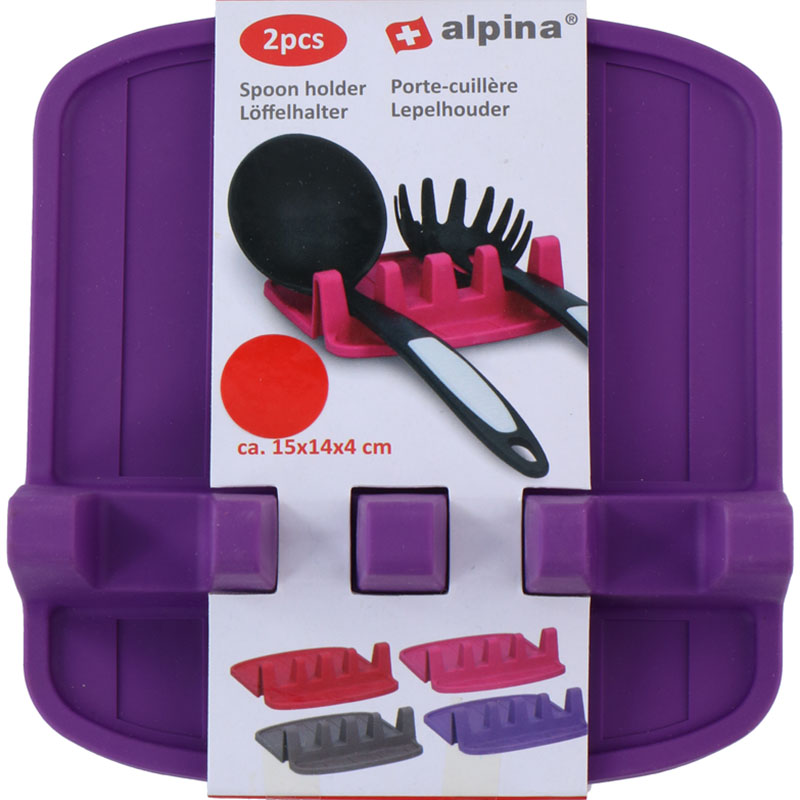 Alpina virtuvinių įrankių padėkliukai, 2 vnt., violetiniai