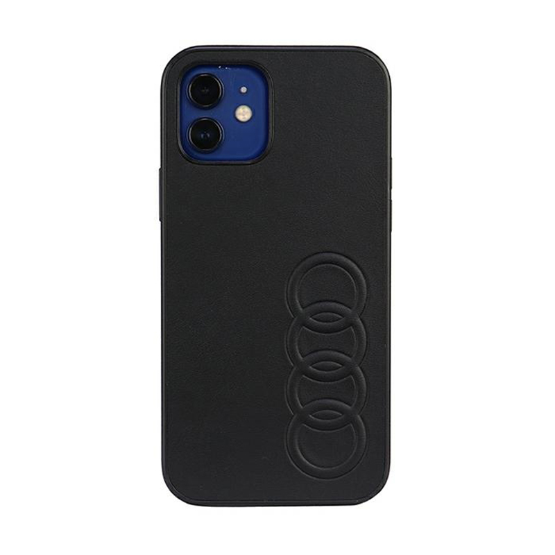 Audi sintetinės odos dėklas telefonui iPhone 11 Pro 5.8" juodas/juodas kietas dėklas AU-TPUPPCIP11-TT/D1-BK