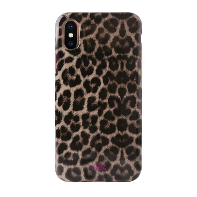 PURO Glam Leopard Cover - dėklas iPhone Xs / X (Leo 2)