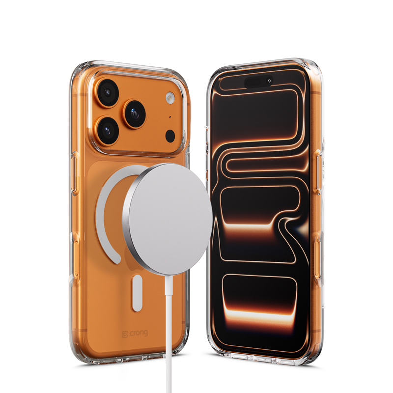 Crong Clear MAG Cover - MagSafe iPhone 17 Pro dėklas (Clear)