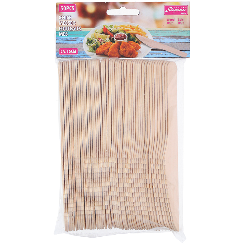 Cuisine Elegance mediniai peiliai, 16,5 cm, 50 vnt.