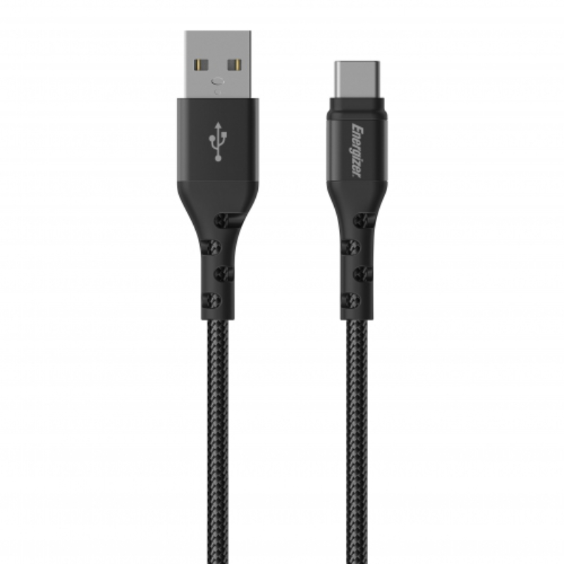 Energizer Ultimate - USB-A to USB-C connecting laidas 2m (juodas)