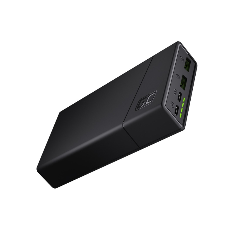 išorinė baterija žalias Cell GC PowerPlay20 20000mAh with fast charging 2x USB Ultra Charge and 2x USB-C Power Delivery 18W