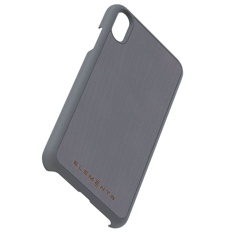Nordic Elements Original Gefion - dėklas iPhone Xs Max with real maple wood (Mid Grey)