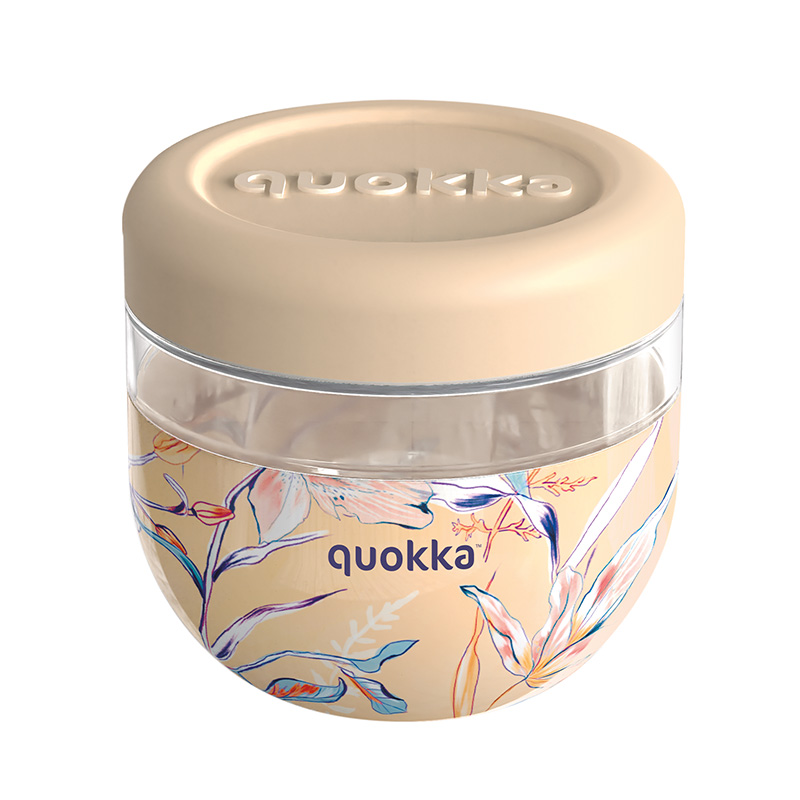Quokka Bubble Food Jar 770 ml maisto indas, vintažinių gėlių raštas
