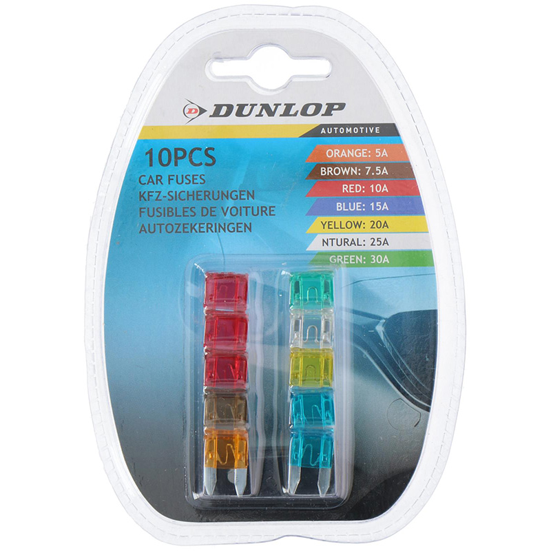 Автомобильные предохранители Dunlop, 10 шт.