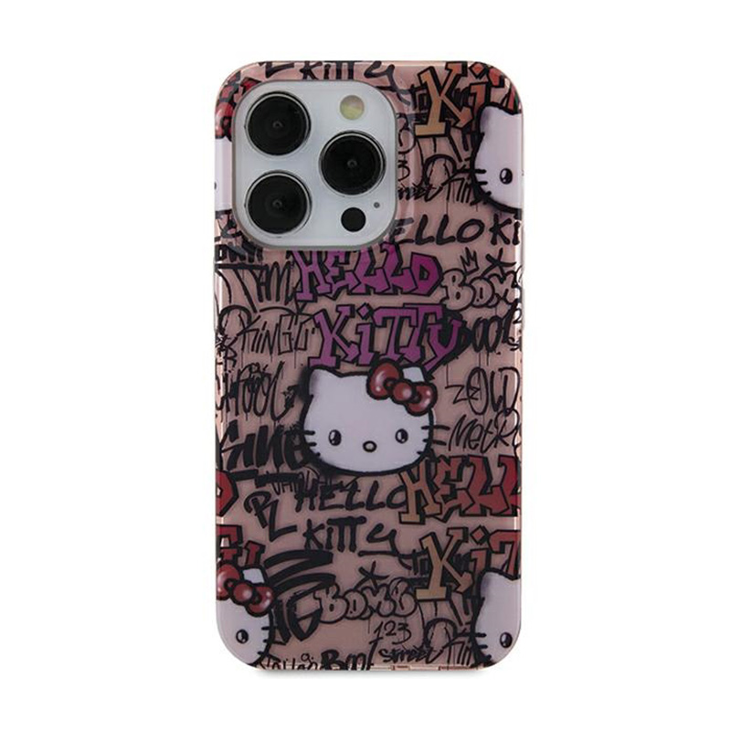 Hello Kitty IML grafičių dėklas telefonui iPhone 11 / Xr - rožinis
