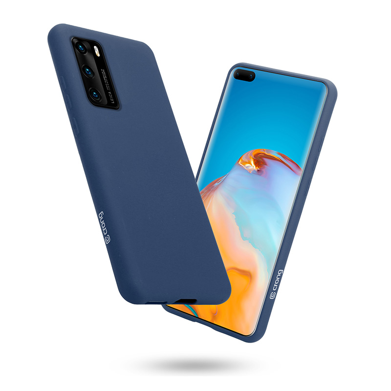 Crong Color Cover dėklas Huawei P40 (mėlynas)