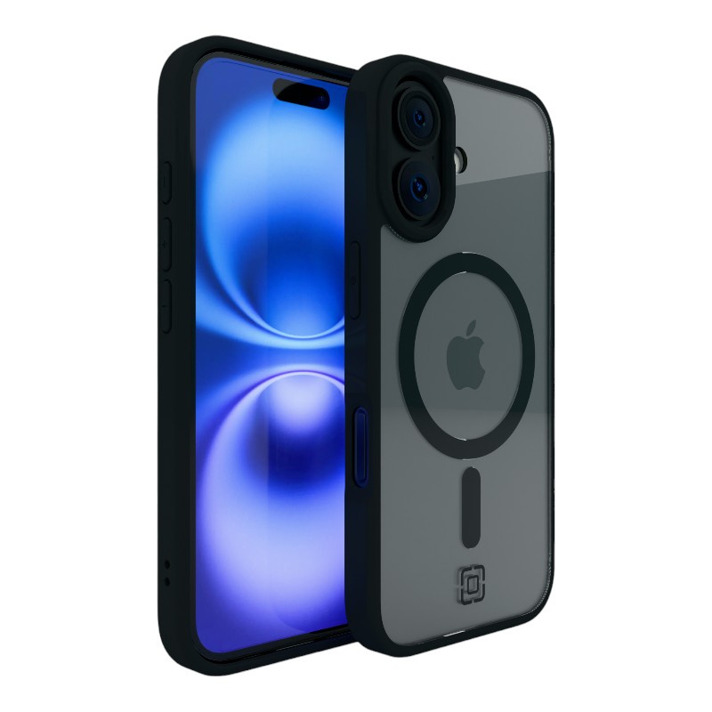 Incipio Velocity MagSafe - dėklas iPhone 16 (Clear / juodas)