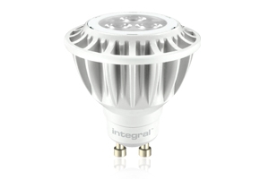 Integral LED Light Bulb GU10 PAR16 5W (35W) 2700K 250lm Warm baltas