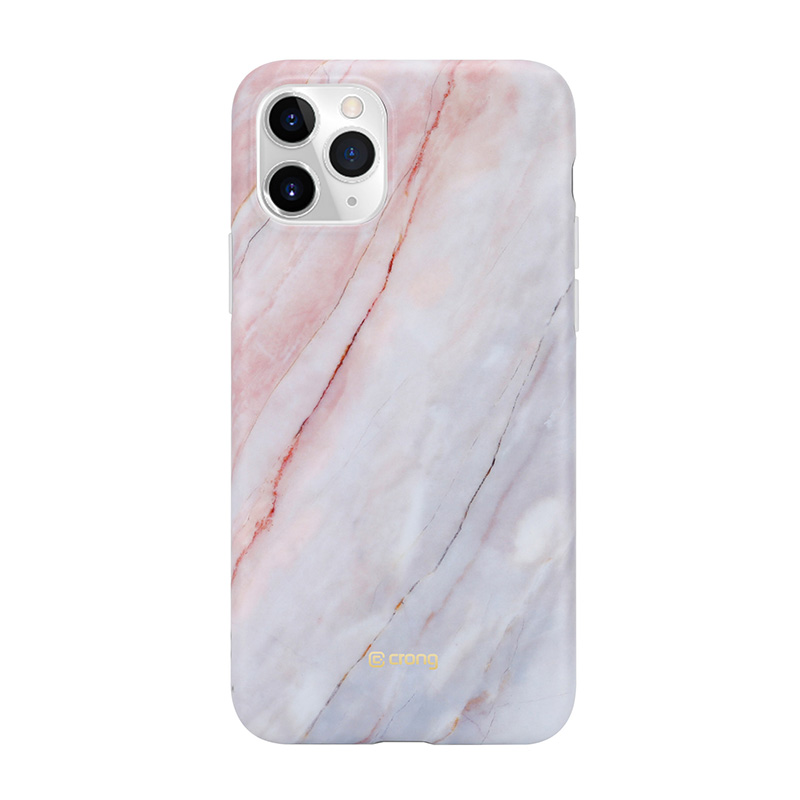 Crong Marble dėklas – iPhone 11 Pro dėklas (rožinis)
