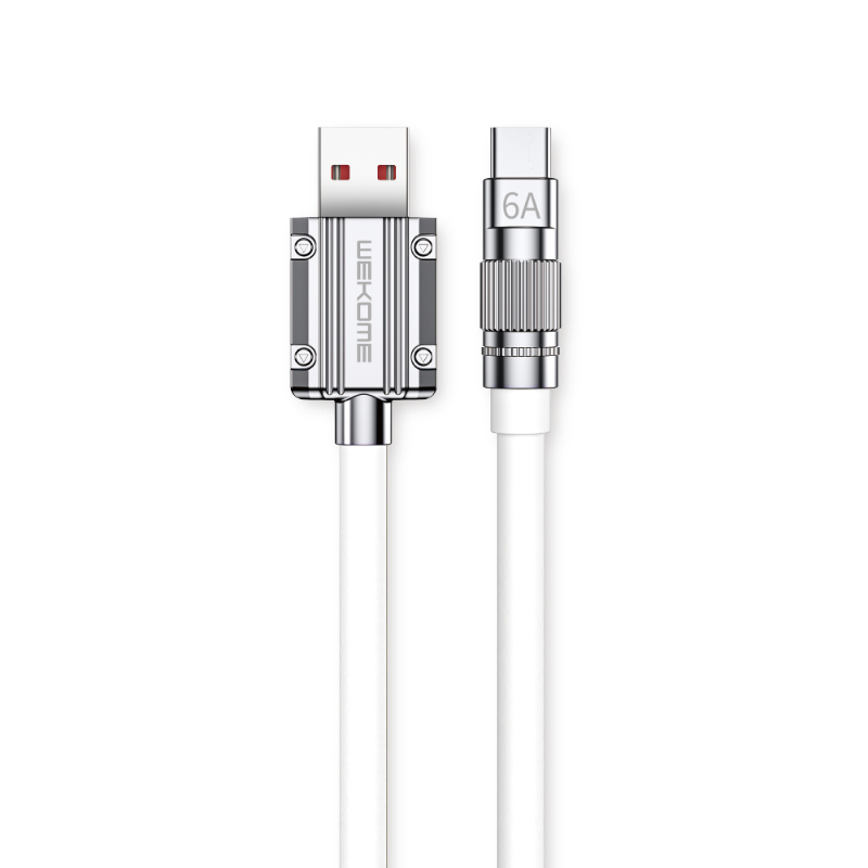 WEKOME WDC-186 Wingle Series - USB-A to USB-C Fast Charging Connection laidas 1 m (baltas)