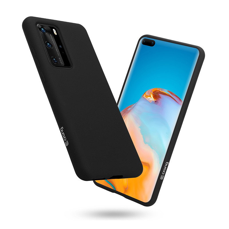 Crong Color Cover dėklas Huawei P40 Pro (juodas)