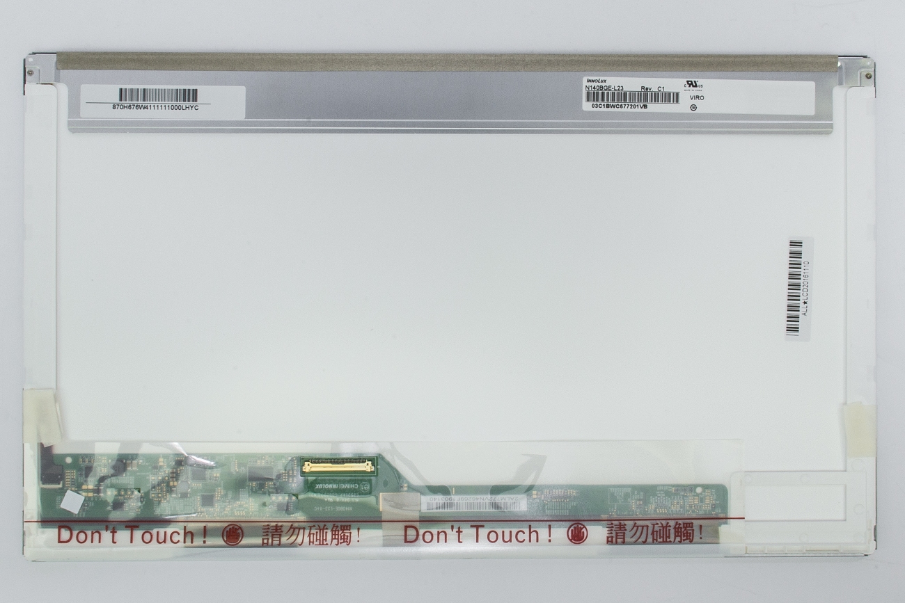 Ekranas 14.0", 1366x768, 60Hz, blizgus, 40pin, kairėje