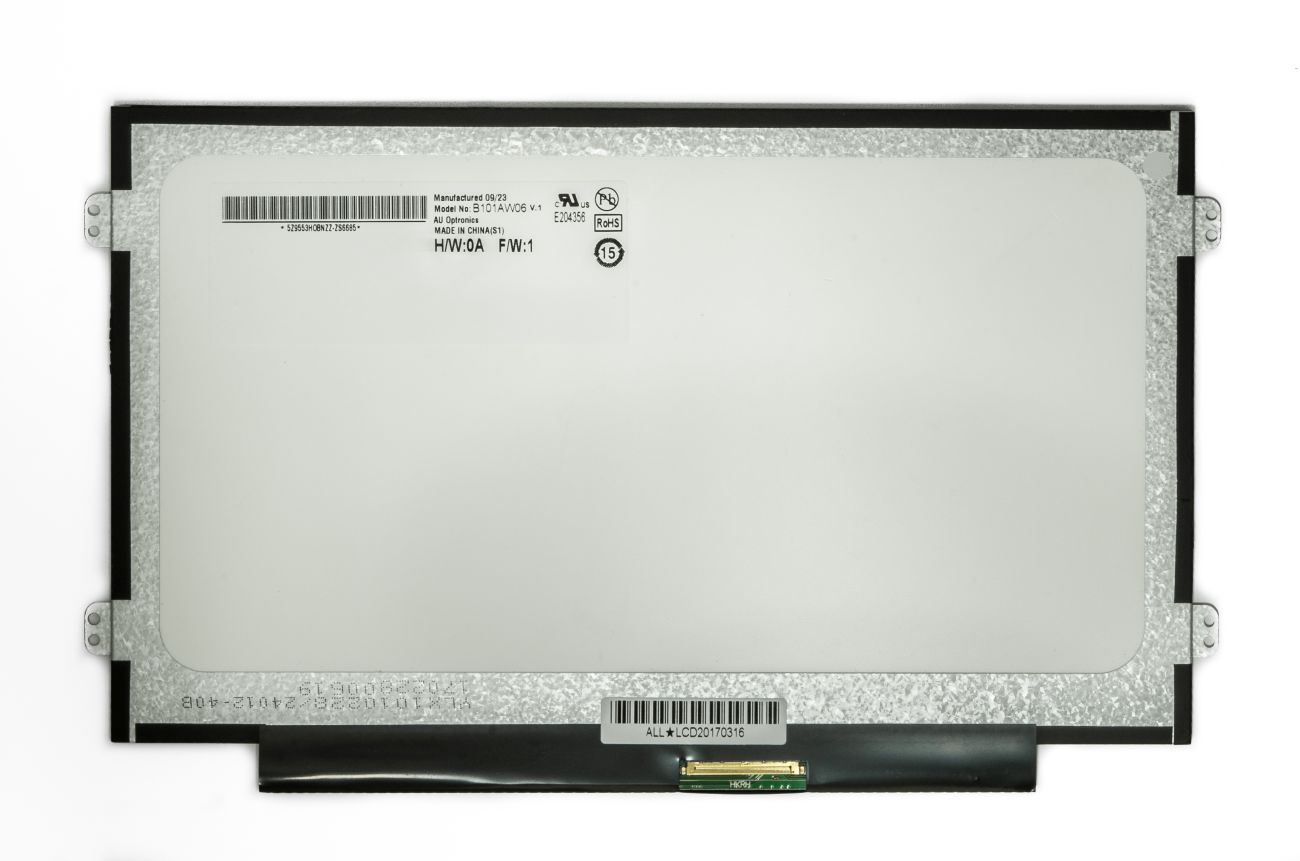 Ekranas 10.1", 1024x600, 60Hz, blizgus, 40pin, dešinėje