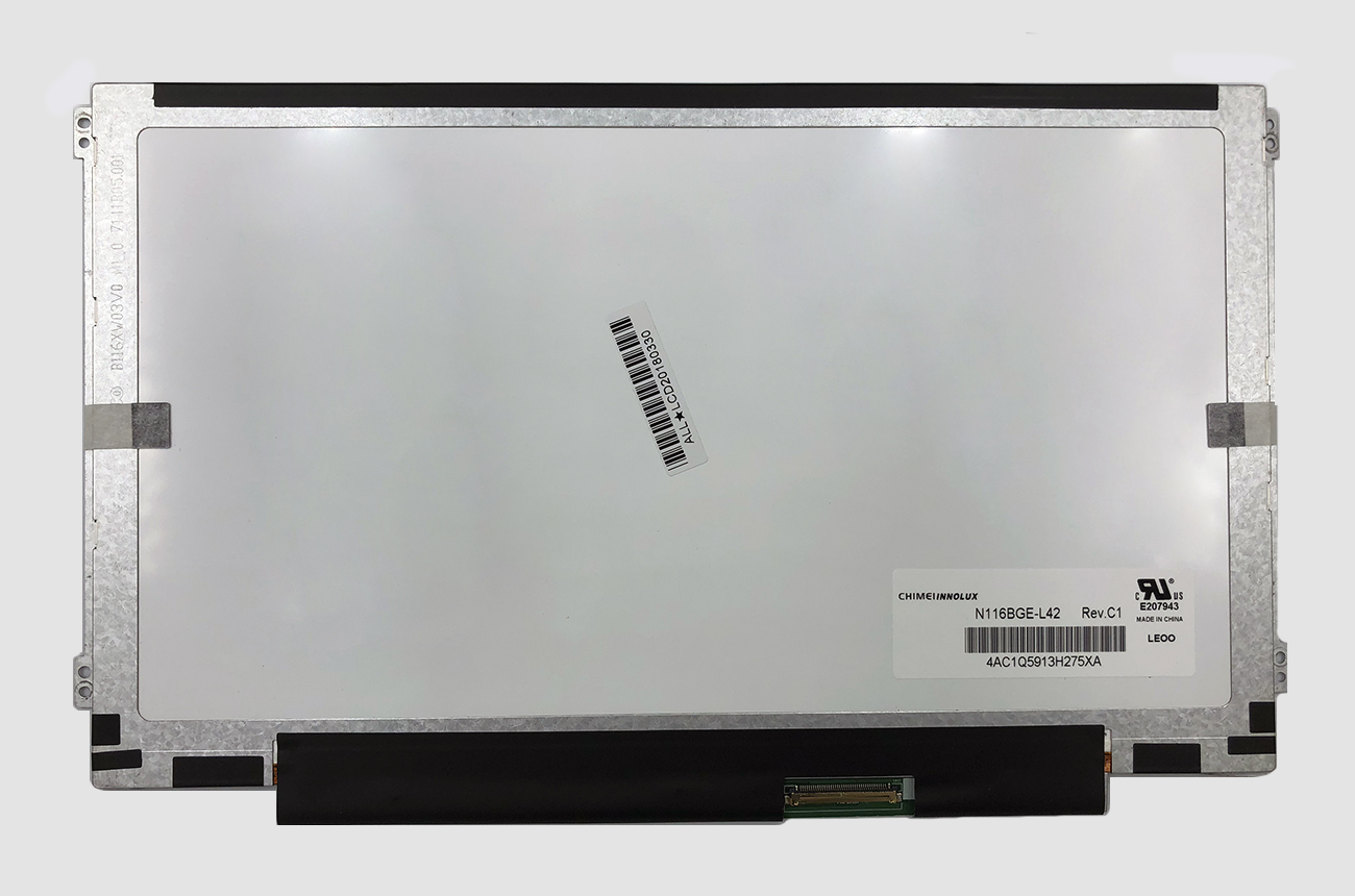 Ekranas 11.6", 1366x768, 60Hz, blizgus, 40pin, dešinėje