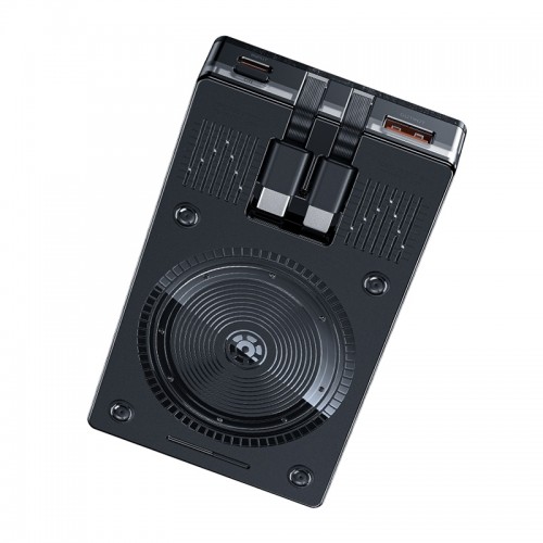 Išorinė baterija WK Design "WP-331" juodas 10000mAh (Wireless Charge 15W / PD 20W / QC3.0 22.5W)