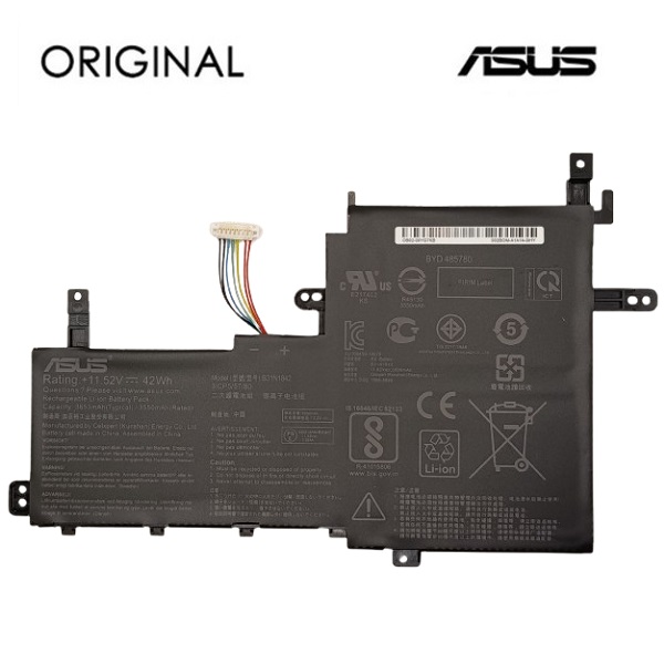 Nešiojamo kompiuterio baterija ASUS B31N1842, 3550mAh, Original