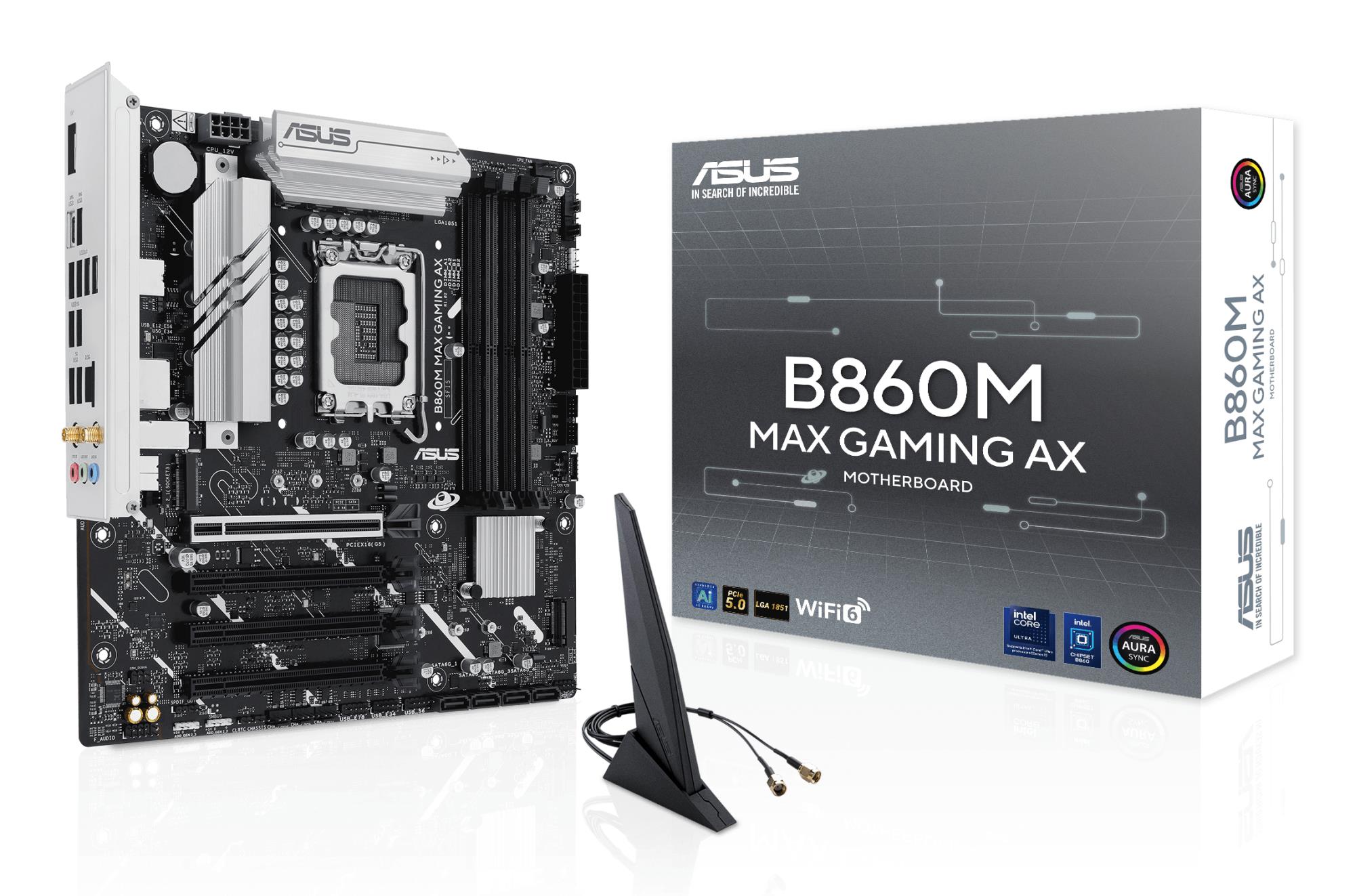 Pagrindinė plokštė ASUS Intel B860 LGA1851 Micro-ATX DDR5 4 lizdai