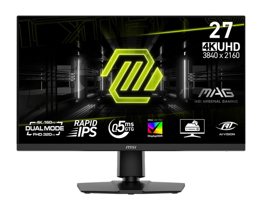 LCD monitorius MSI MAG 272URDF E16 27" žaidimų 4K IPS 3840x2160 160Hz 0.5ms juodas