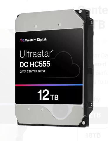 Kietasis diskas WESTERN DIGITAL ULTRASTAR DC HC555 12TB 512MB 7200rpm 3,5"