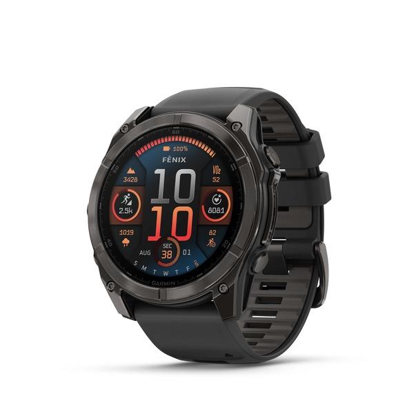 Išmanusis laikrodis Garmin Fenix 8 Sapphire juodas/pilkas