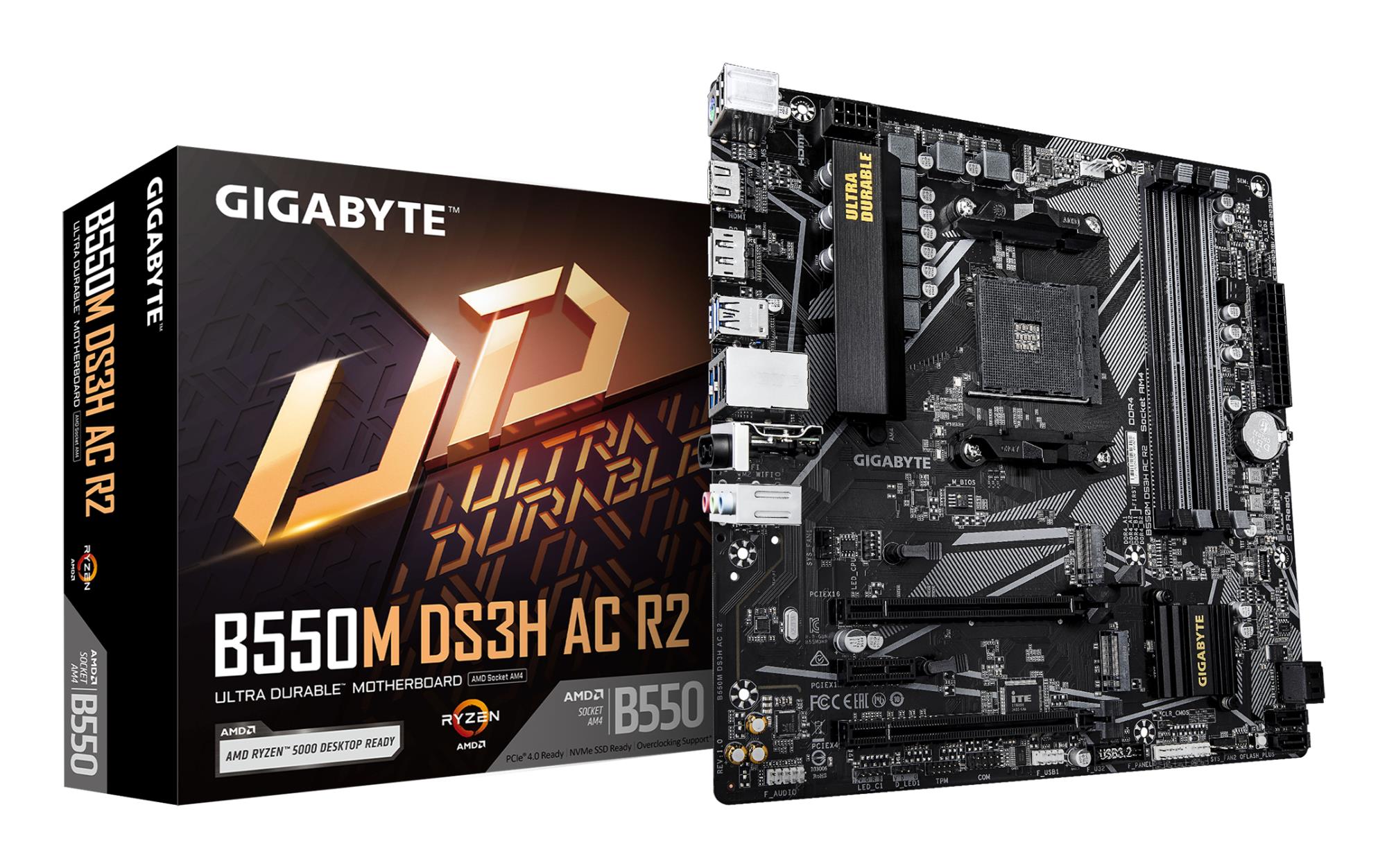 Pagrindinė plokštė GIGABYTE AMD B550 SAM4 Micro-ATX DDR4 4 lizdai