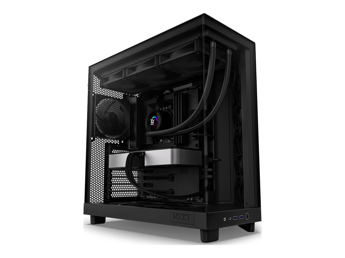 NZXT H6 Flow kompiuterio korpusas juodas
