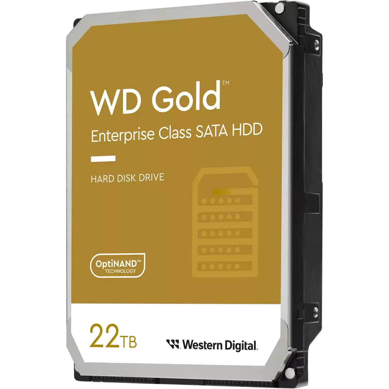 Kietasis diskas WESTERN DIGITAL Gold 22TB SATA 512MB 7200rpm 3,5"
