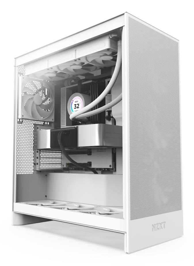 Kompiuterio korpusas NZXT H7 Flow MidiTower ATX EATX baltas