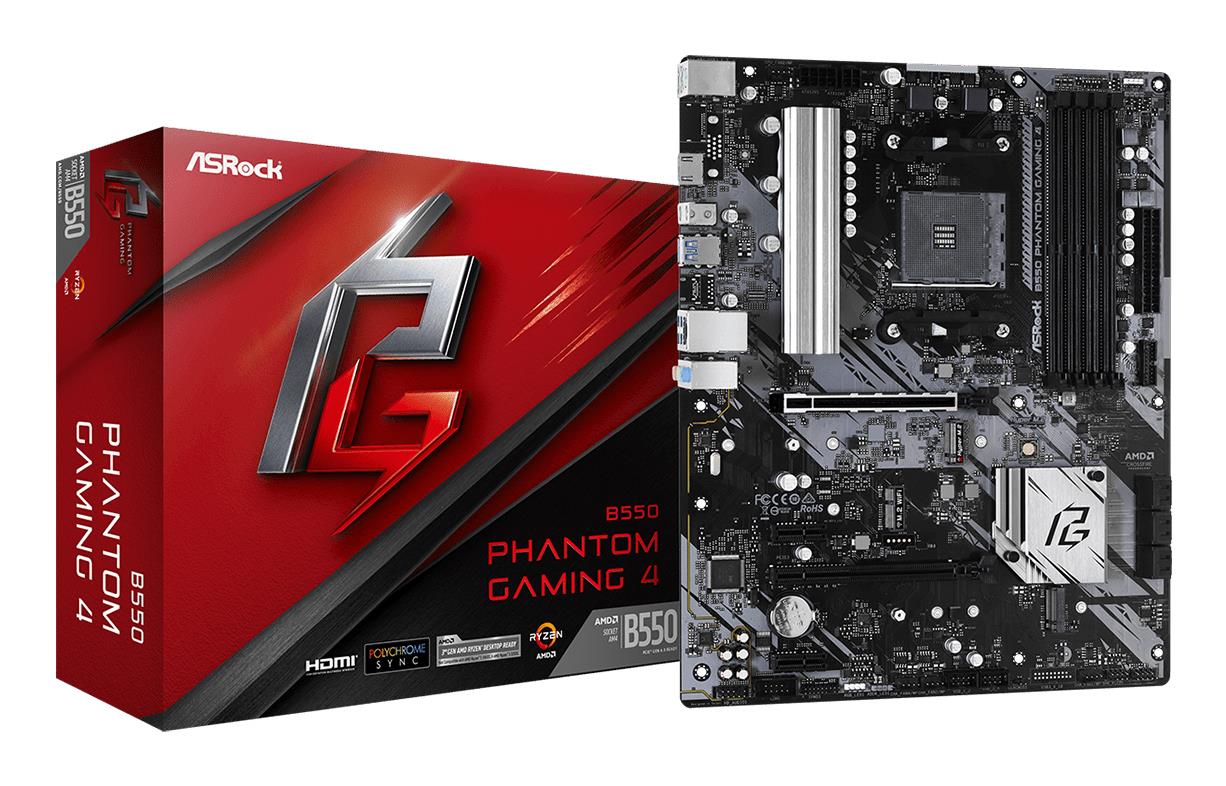 Pagrindinė plokštė ASROCK AMD B550 SAM4 ATX DDR4