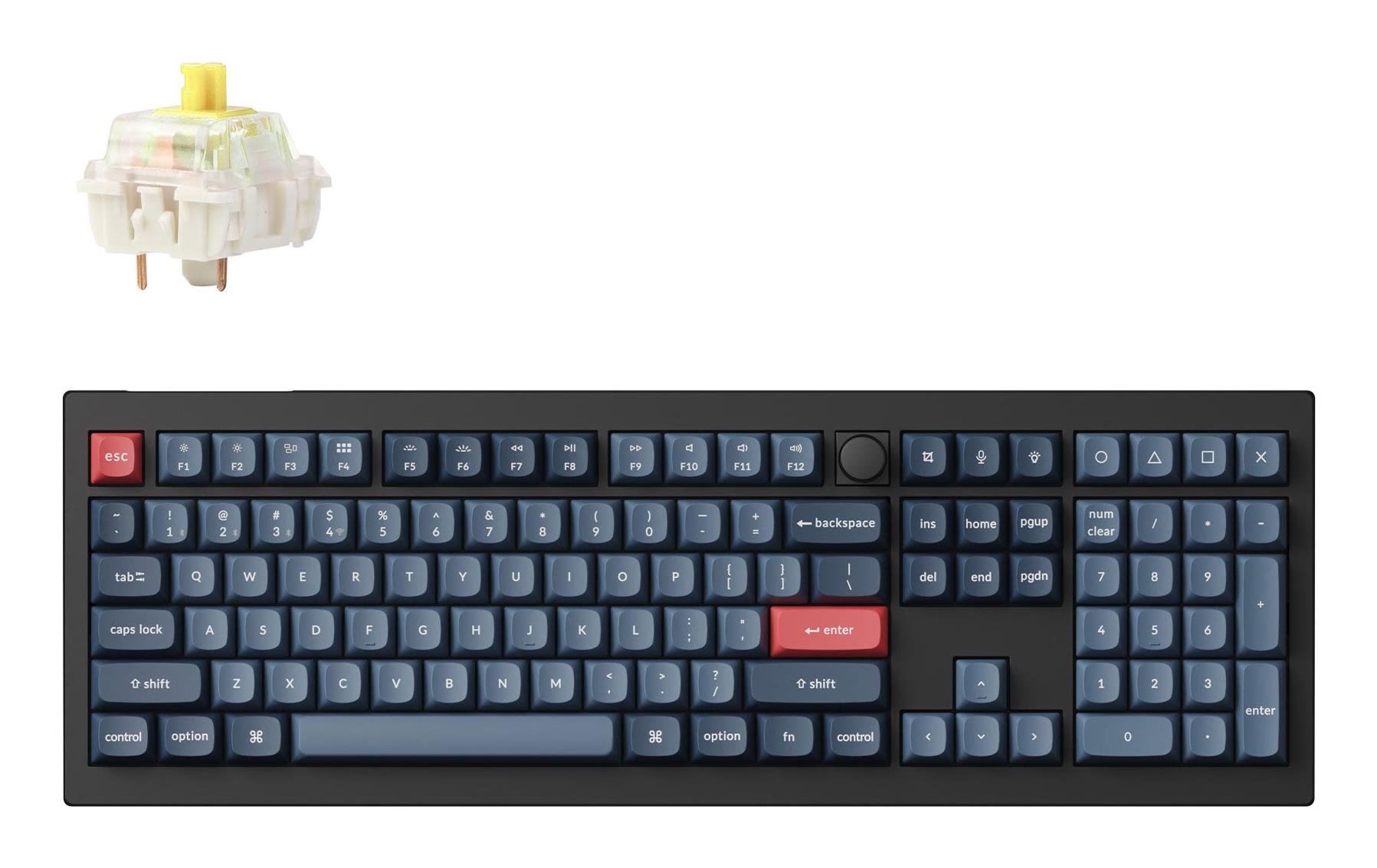 Belaidė klaviatūra KEYCHRON V6 Max Carbon juoda