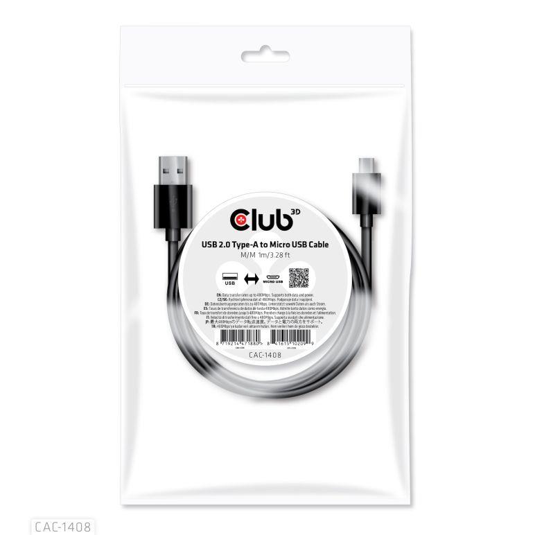 Club3D USB į Micro USB laidas 1m M/M CAC-1408