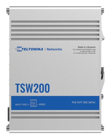 Komutatorius TELTONIKA TSW200 PoE 8 prievadų 240W