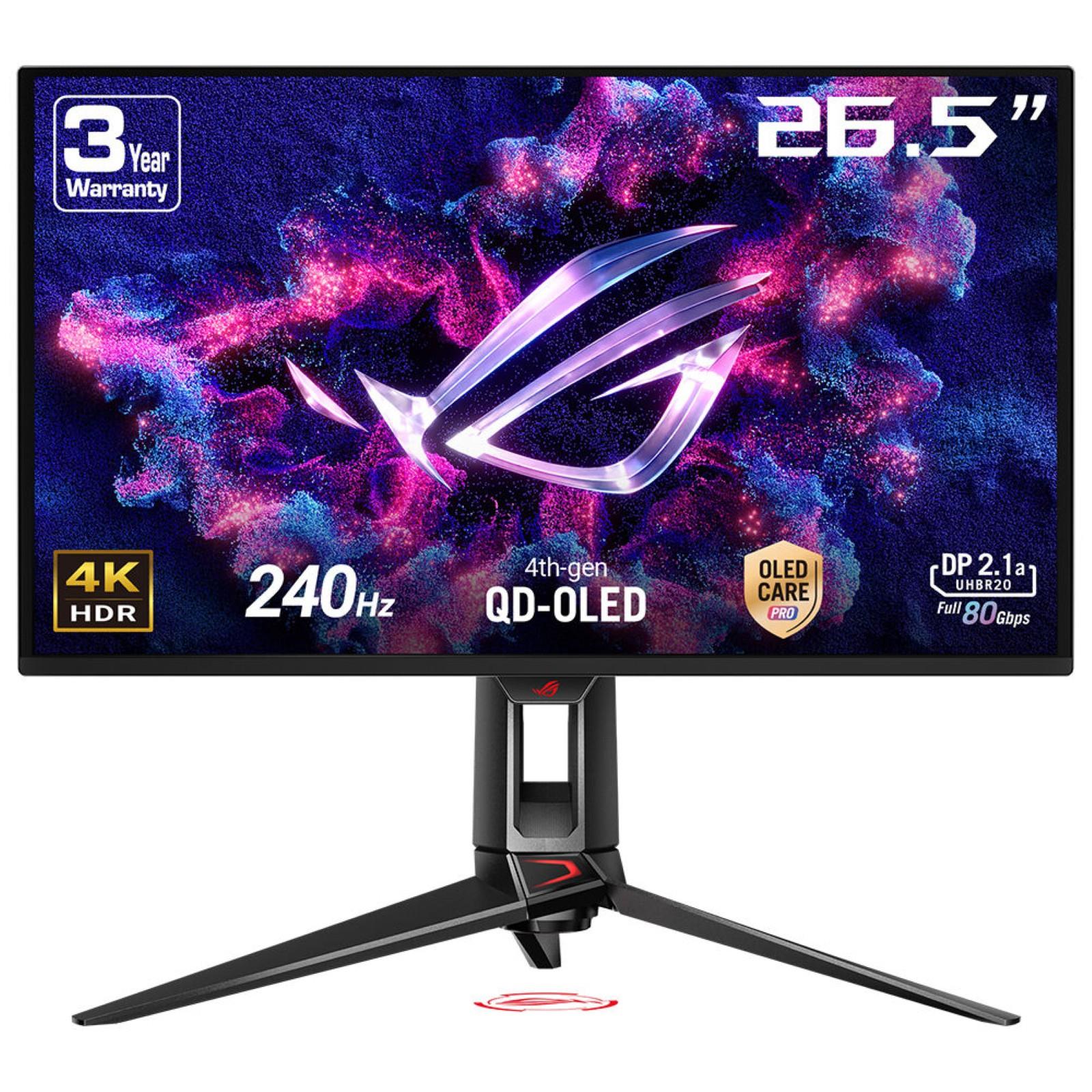 ASUS 26.5" 4K Ultra HD QD-OLED monitorius