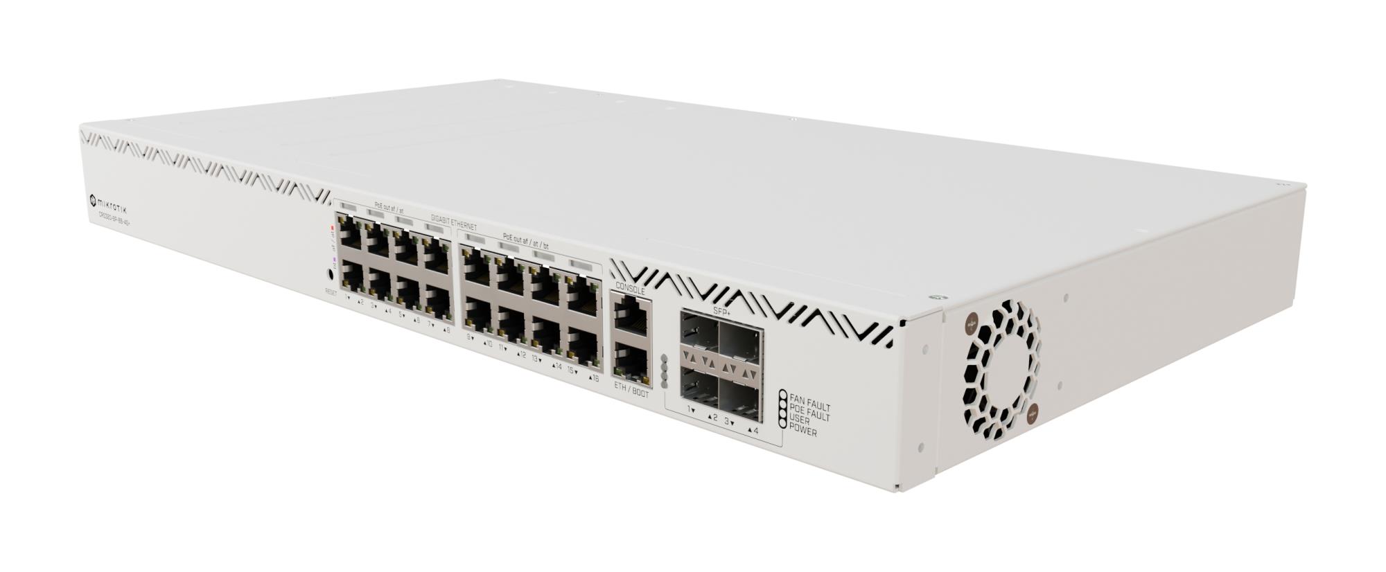 Komutatorius MIKROTIK CRS320-8P-8B-4S+RM 17x10/100/1000Base-T 4xSFP+